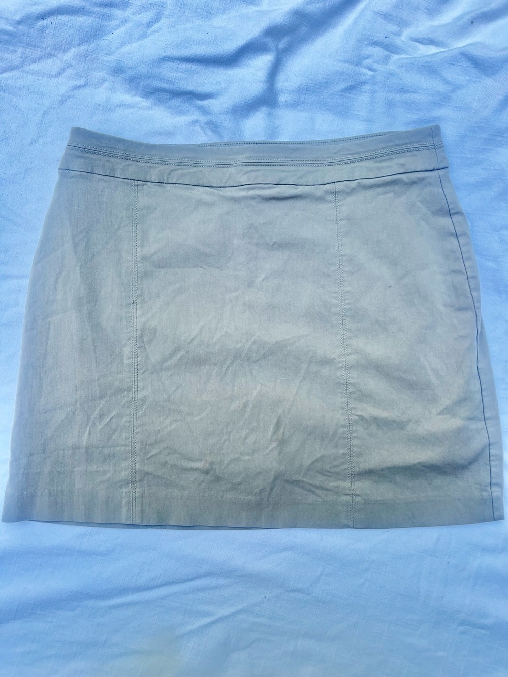 Kim Rogers Beige Straight Mini Skort